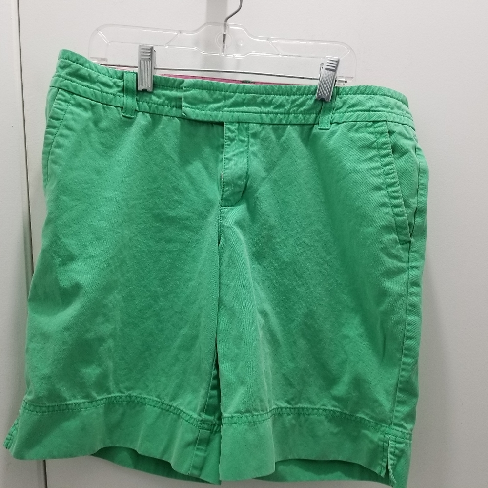 Lilly Pulitzer Green Shorts Palm beach fit size 8